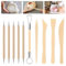 Giantree 10 Stück Clay Modellier Werkzeug, Töpferwerkzeug Set Modellier Werkzeug Clay Sculpting Tools Ton werkzeug Polymer Clay Sculpting für DIY Kunsthandwerk Modellbau Schnitzarbeiten
