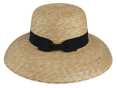 Carnavalife Sombrero Mujer Verano, Sombrero Paja Natural Original Grande de ala Ancha con Cinta, Transpirable Protección Solar UPF 50+ de Playa, Viaje para Mujer Adulto, Beige