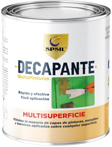 SPSIL Decapante 375 ml - Efectivo y Rápido para Eliminar Capas de Pintura - Multisuperficie - Acción Rápida (375)