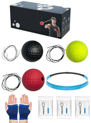 Boxboll med pannband, boxträningsboll med pannband – huvudflexboll för barn | boxboll för nybörjare för stridsskicklighet och slaghastighet