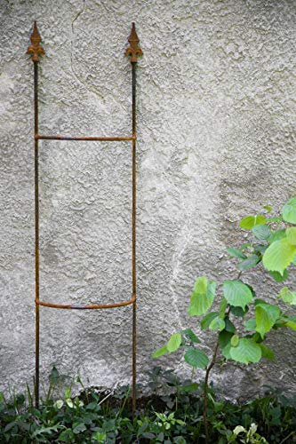 KUHEIGA Rankgitter Metall Rost, Höhe: 150cm, Rankhilfe, Rankgerüst, Steckzaun rost