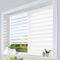 HOMEDEMO Doppelrollo Klemmfix ohne Bohren & mit Bohren, Rollos für Fenster und Tür, Weiß, 50x200cm(BxH), Duo Rollo Klemmrollo lichtdurchlässig, Fensterrollo Sichtschutz