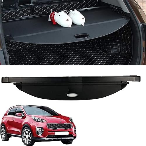 DAYKET Voiture Étagère Arrière Rétractable De Coffre pour Kia Sportag 2016-2021, Cache-Bagages Couverture Confidentialité Cargaison Housse