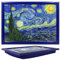 Lesser & Pavey Starry Night Cushioned Lap Tray | Bean Bag Lap Trays With Padded Cushion | For Drinks Food Breakfast Laptop | Lovely Cushioned Lap Tray For Home & Office - Vincent Van Gogh