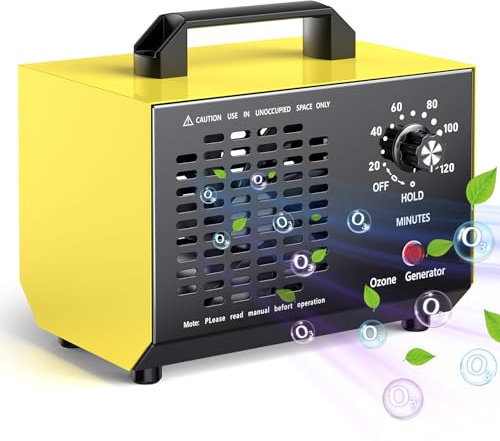 Ozongenerator Auto Ozongerät 110W Ozonisator Industrieller 40000mg/Std O3 Ozon Luftreiniger mit 120 Min Timer Geruchsneutralisierer Geruchskiller 300㎡ für Wohnung Räume