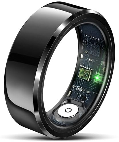 Anillo inteligente de salud, resistente al agua, monitor de frecuencia cardíaca, contador de pasos, calorías, podómetro, distancia, seguimiento del sueño, batería de larga duración, para deportes iOS