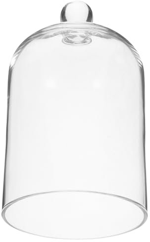 OFFSCH Cloche Dome en Verre Vitrine Bougie pour Plantes Succulentes Vitrine Décorative Présentoir À Gâteau Guirlande Lumineuse Présentoir À Gâteau Cloche en Verre