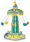 Huouo Rotary Windmill Building Blocks Set - Ferris Wheel - 1892 Pcs - Ages 6-12 - Amusement Park Theme - Light Kit