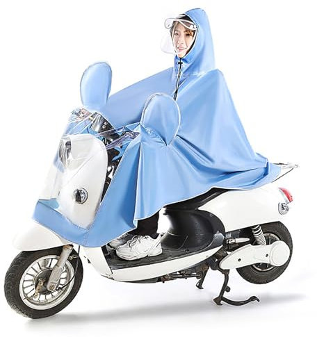 Elektrisk Cykel Regn Poncho för Vuxna 5xl, Vattentät Lätt Andningsbar Cykel Regnrock med Full Kroppsskydd, Motorcykelskoter Unisex Regn Redskap för Utomhuspendling