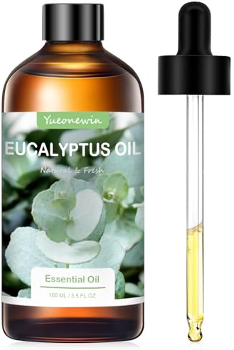 Eukalyptusöl 100 ml, Reines Ätherische Öle aus Eukalyptus für Diffusor, Eukalyptus Öl Ätherisches Öl Aromatherapie Duftöl für Massage, DIY, Kerzenherstellung, Bad, Geschenke für Frauen Weihnachten
