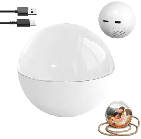 Elektronisk Kristallkula, 2,7 Upplyst Glaskula Med Digital 3D-skärm, Personlig Video- Och Fotospelare Att Göra Själv, Perfekt Som En Anpassningsbar Present Till Par årsdagar Bröllopshelger(White)