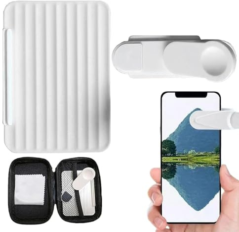 Kameraklämma i glas – justerbart smartphone-reflektionsset för fotografering, videografi och vloggning | universellt tillbehör för mobilklämma, selfie och spegelreflektor för bilder, extern