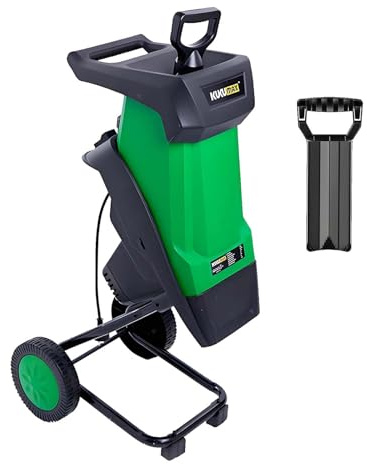SIEEOUR 2400w Astilladora De Madera Eléctrica, Triturador De Jardín Con Capacidad De Corte 40mm Y Bolsa Desmontable 50l, Interruptor De Seguridad Para Gestión De Residuos De Jardín