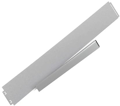 IRKA 314-009 - Rasenkante schmal - 100 x 0,06 cm Alu-Zink - Werkzeugfreies klick-Fix-System - Höhe 18 cm - 40 Stück