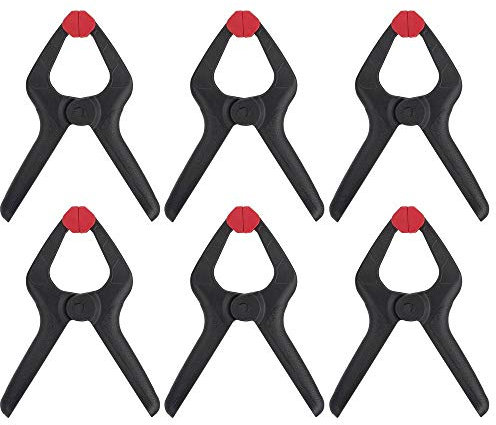 Lot de 6 serre-joint Toolcraft 35 mm 3 kg TOOLCRAFT 1611469 Envergure max.:35 mm Longueur: 85 mm Mesures dempattement:35 mm