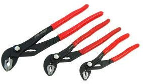 3 alicates de bomba de agua con botón deslizante