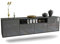 Dekati Lowboard Toledo hängend (180x49x35cm) Korpus anthrazit matt - Front Hochglanz Grau - Push to Open