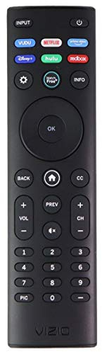 Vizio Remote (XRT140) with Vudu/Netflix/Prime/Disney/Hulu/Redbox Keys - Black