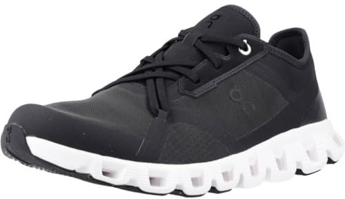 On Herren Cloud X 3 AD Sneaker, Schwarz/Weiß, 47 EU