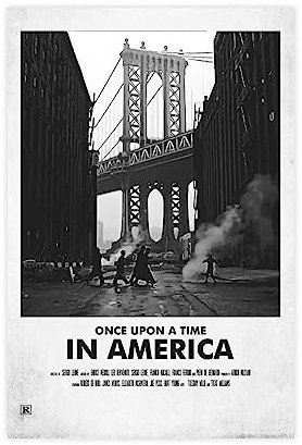 MAHWER Once upon A Time in America-Filmposter auf Leinwand, Wandkunst, Dekor, Bild, Gemälde für Wohnzimmer, Schlafzimmer, Dekoration, ungerahmt, 40 x 60 cm, 2 Stück