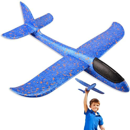 PARENCE.- Frigolitkastare Flygplan - Handhållen skärmflygare, Leksak, Utomhus - Aeronaut-modell, 36x37cm