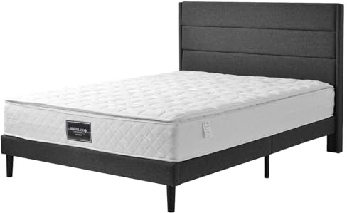 KeepGoon Materasso a molle 160 x 200 cm, materasso in schiuma fredda a 7 zone, molle insacchettate, rivestimento in microfibra trapuntata, grado di durezza H3, altezza 25 cm, certificato Öko-Tex