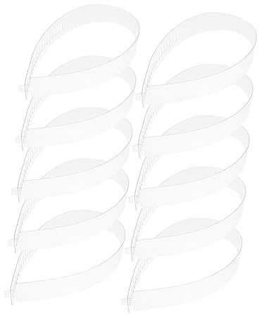 Healeved Strisce Protettive Colletto Camicia, 100 Pezzi Fascette Adesive in Plastica Trasparente 47X3,5 CM, Fissaggio Colletto e Previene Deformazione