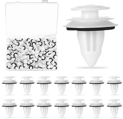110 Pcs Clips de Fixation Voiture, Clips Baguette de Porte, Clip de Fixation en Plastique pour Garniture de Porte, Panneaux de Voiture, Pare-chocs, Garde-boue, Fixations de Carrosserie