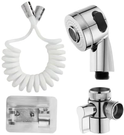 Handdusch | Handduschset för badrum med handfat | Adapter med slang | För personlig hygienrengöring badrum tvättstuga