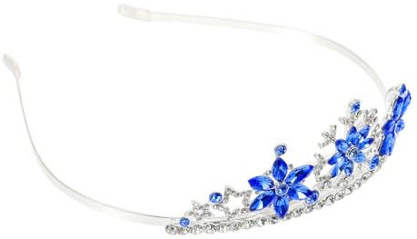 Healifty Couronne Étoile de Garçon Fille Alliage Bleu Bandeau Cheveux Confortable pour Anniversaire et Fête Accessoire pour Garçons et Filles