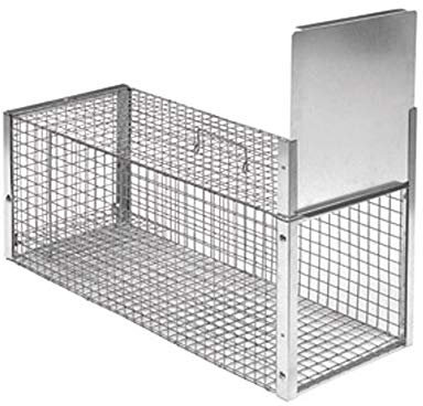 Novital – Trampa para depredadores entrada individual 82,5 x 32 x 34 cm – Malla 2,4 x 2,4 cm