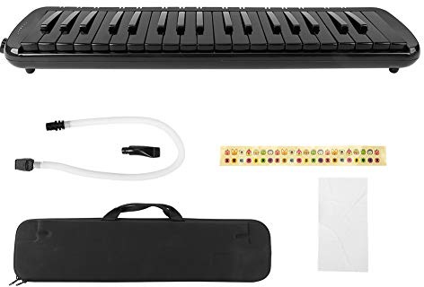 Melodica 37 Key, Melodicas Piano Blowpipe Melodica Musical Instrument(black)