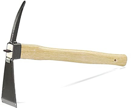 XMRISE Gardening Picks Hoes Hoe-pick Pointed Hand Pickaxe Mattock Hoes Weeding Tools Camp Heavy Duty Digging