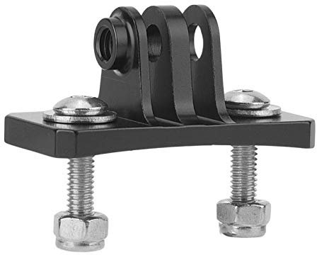 VBESTLIFE Action Camera Helmet Fixed Mount Holder Adapter for Gopro 7, 6, 5, 4, for SJCAM, for XiaoYi, for Skydiving or Outdoor Cycling (black)