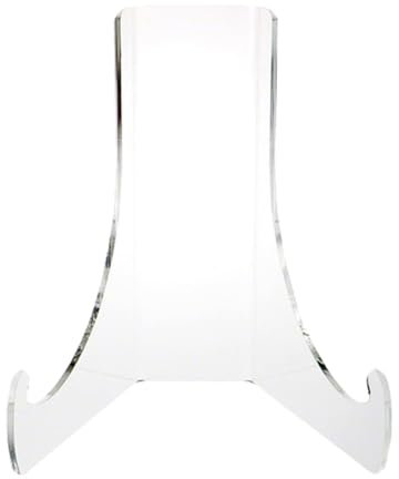 Angoily 1PC Clear Picture Frame Stand, Acrylic Easel Plate Stand, Multifunctional Ornamental Plate for Mobile Phones Books Photos Decoration Accessories Artworks