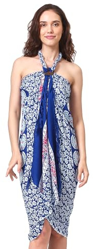 Sarong Pareo Damen Mandala Fringe Viscose Beach Handduk Wrap Kjol Strandkjol Bikini Cover Up för baddräkt Påfågelögon gråtoner