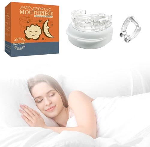 Schnarchstopper,Anti-Schnarch-Gerät,zahnschiene knirschen,verstellbares Anti-Schnarch-Gerät, verstellbare Träger mit Aufbewahrungsbox