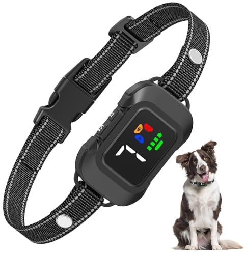 Collare antiabbaio Snorthy, collare antiabbaio ad ultrasuoni con cinturino, collare antiabbaio per cani senza shock con 7 sensibilità, 6 modalità regolabili Beep e vibrazione