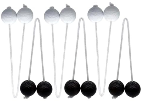 Geavonyg 6 Scale Lancio della Palla Sostituzione Duro Golf Allenamento Scale All'aperto per Bambini Famiglia Adulti Facile da Usare Gioco Prato Cortile Lancio Golf