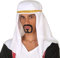 Atosa 34984 Kopfbedeckung Araber, Weiss, Unisex – Erwachsene
