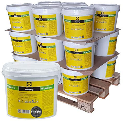 24x SAKRET Pflasterfugenmörtel PF1 Plus 25kg Steingrau