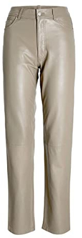 JJXX Jxgrace Straight HW Leather Noos Pants - Pantaloni da Donna, Brindle, XS