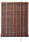 Sonnenschutz Bambusrollo,Dunkelbraun Bambus-Rollo Raffrollo,Rustikale Holzrollo Jalousie,Vorhang,Verdunkelungsrollos,Sichtschutz,Fenster-Rollo mit Seitenzug für Innen/Außen (W60xH110cm/24x43in)