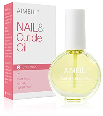 AIMEILI Nail Cuticle Oil 15ml, Nagelpflegeöl für Fingernägel Pflege für Nägel und Nagelhaut Haut Nagelöl Nagelhautöl