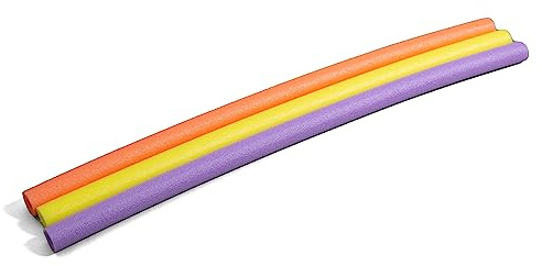 Big Joe Swim Noodle 40 Pack Pool Noodles, Assorted Coral, Purple, Yellow Foam, 4 feet, 50 L x 2 W x 2 H Each