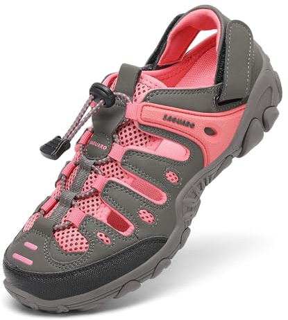 SAGUARO Donna Sandali da Trekking Traspirante Antiscivolo Sandali Sportivi con Punta Chiusa Estate Scarpe da Esterno Rosa 37 EU