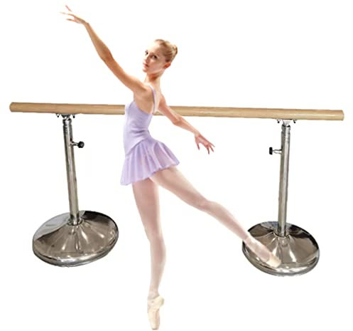 JDSHFEN Ballettstange, robuste Mobile Ballettstange aus Edelstahl, geeignet für Zuhause/Studio/Fitness, tragbar 500 kg
