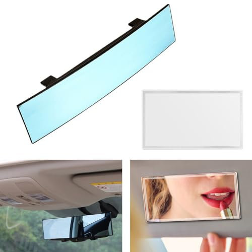 Auto Rückspiegel, Auto Kosmetikspiegel, Auto Innenspiegel, Sonnenblende Spiegel, Panorama Rückspiegel, Auto Makeup Spiegel, Rückspiegel Zum Aufstecken, Auto Visier Spiegel, Autospiegel, 2 Stück