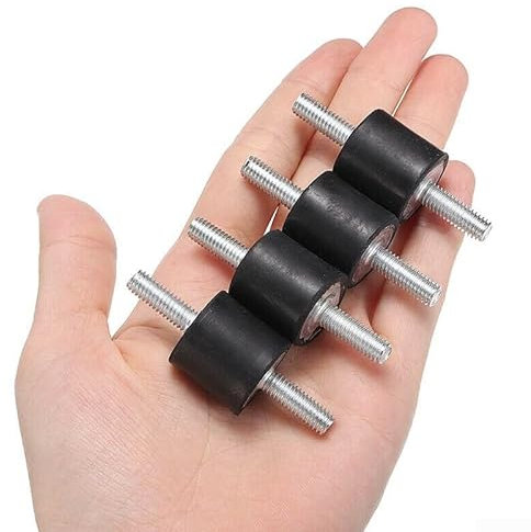 Vibration Damper Silent Block Rubber Metal Buffer Set, M5 M6 M8, Protects Equipment and Reduces Noise (M5)