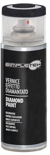SIMPLETEK - Spraydose V400DIAM.3 Schwarz Diamant-Effekt 400 ml Speziallack Glitter Perlglanz (1 Stück)
